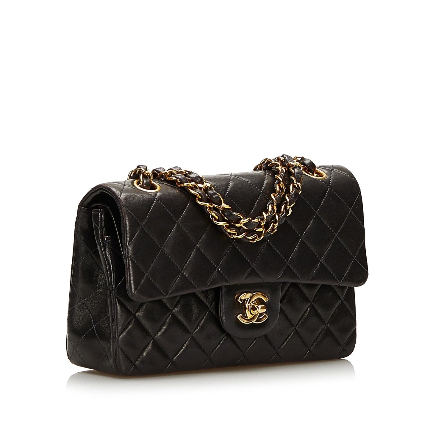 Chanel Small Classic Lambskin Double Flap (SHG-36392)