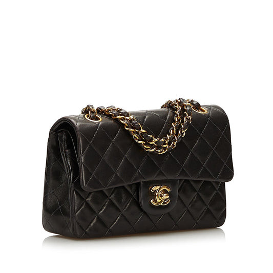 Chanel Small Classic Lambskin Double Flap (SHG-36392)