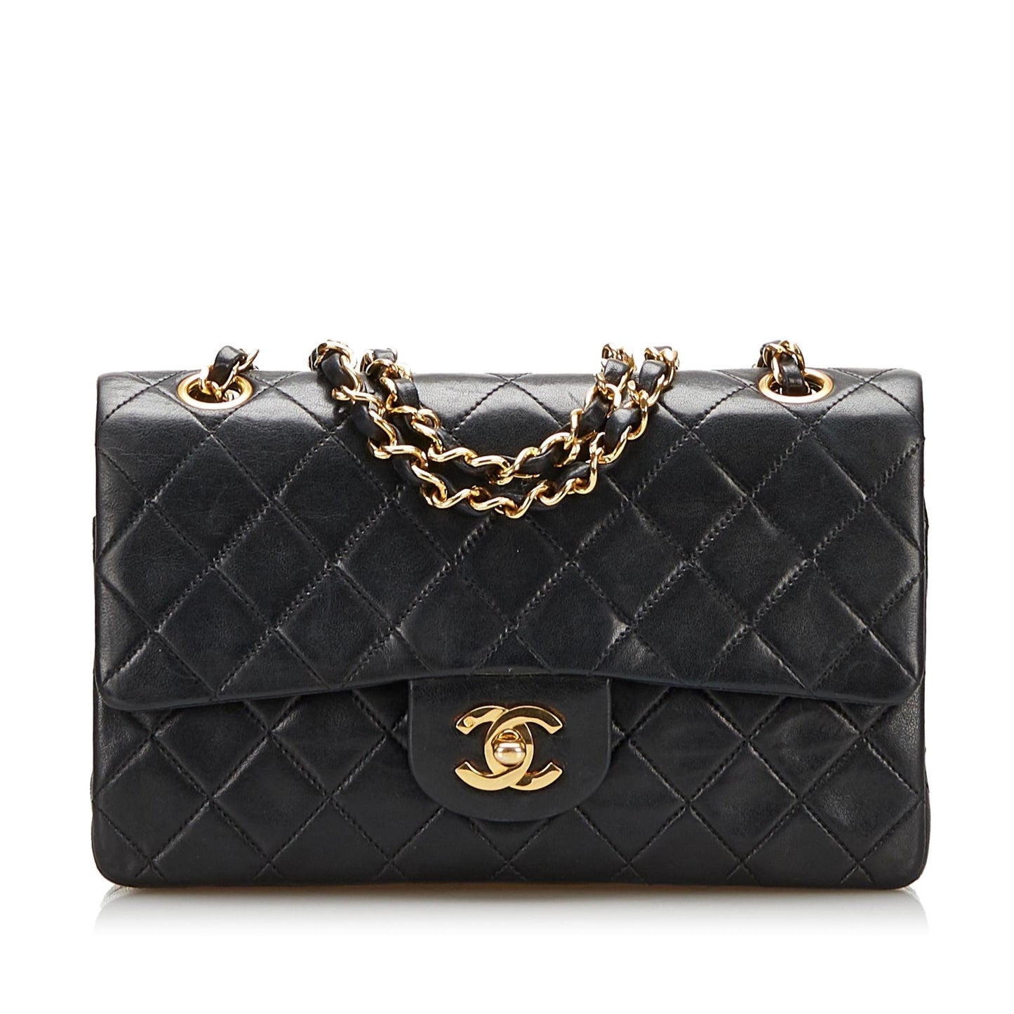 Chanel Small Classic Lambskin Double Flap (SHG-36398)