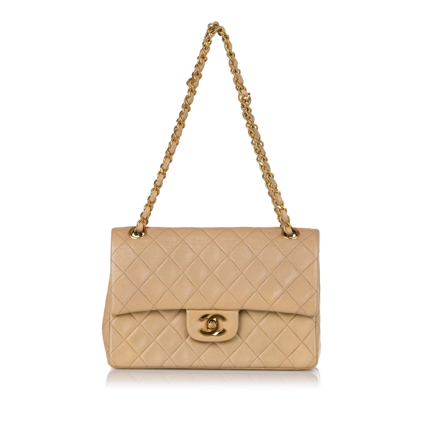 Chanel Small Classic Lambskin Double Flap (SHG-36540)