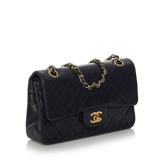 Chanel Small Classic Lambskin Double Flap (SHG-37064)