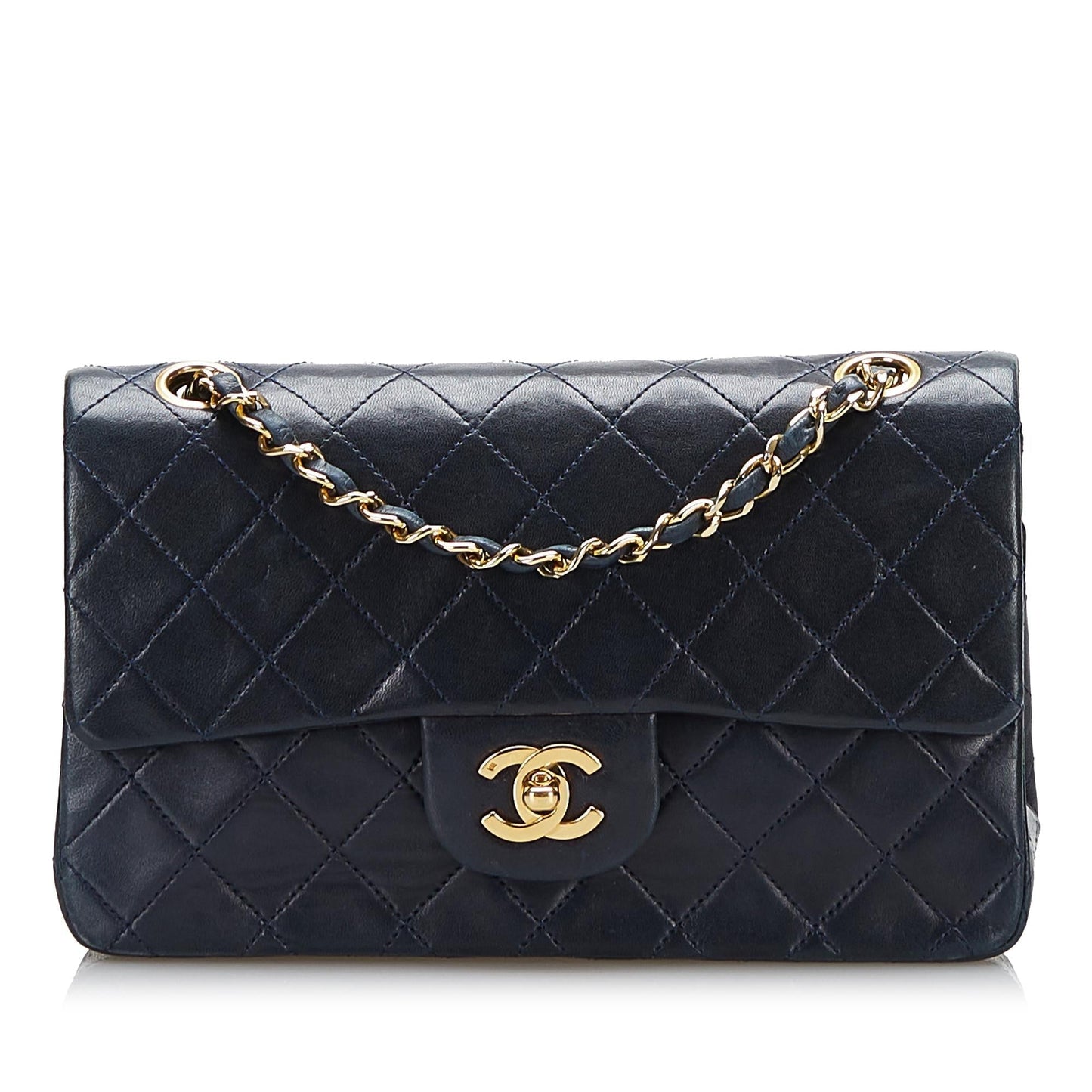 Chanel Small Classic Lambskin Double Flap (SHG-37069)