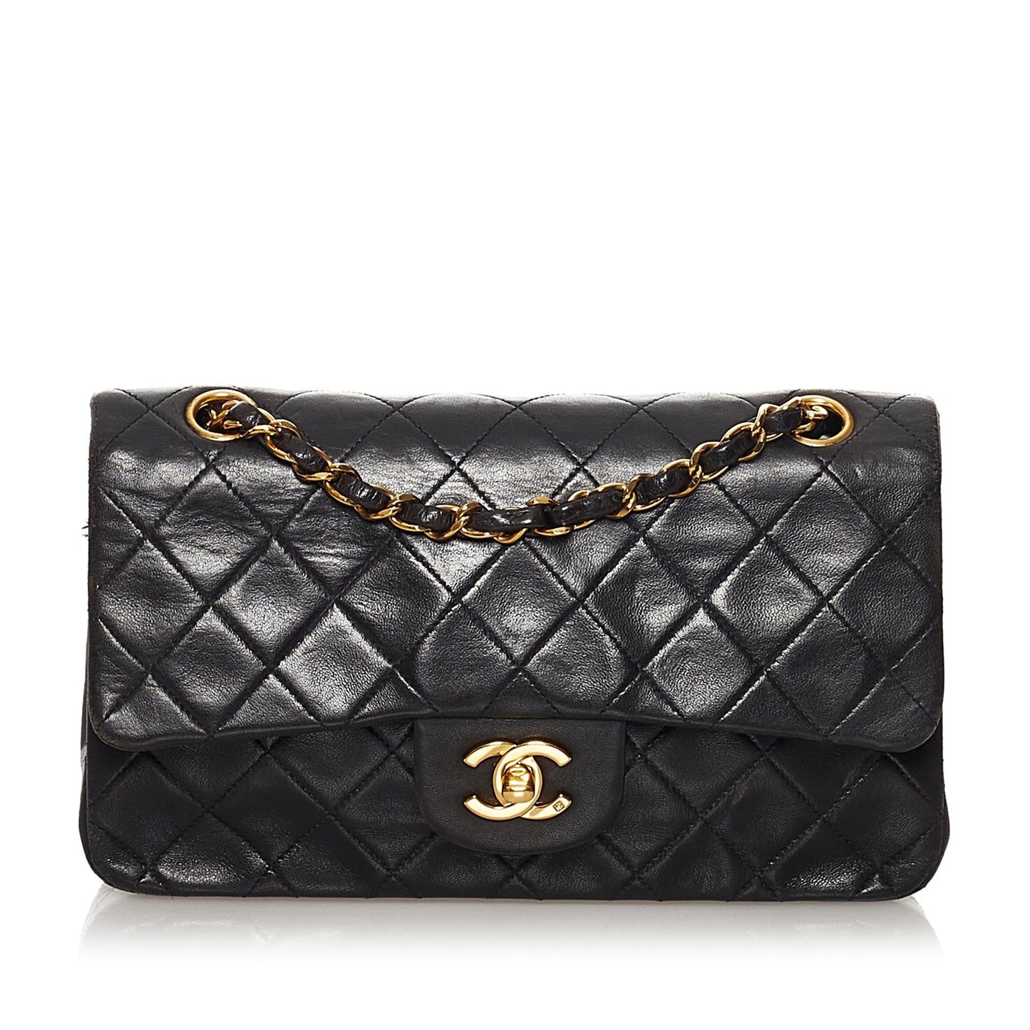 Chanel Small Classic Lambskin Double Flap (SHG-9Z5CBP)