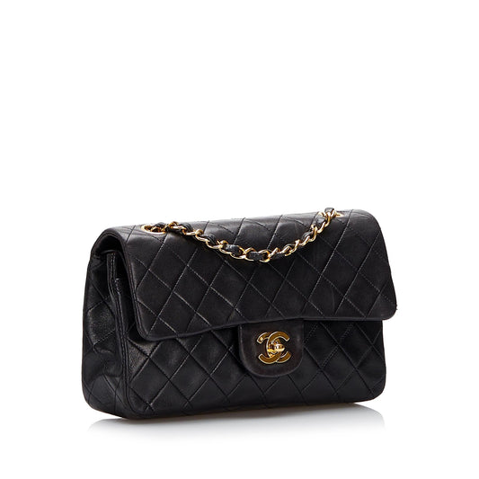 Chanel Small Classic Lambskin Double Flap (SHG-gUWVwm)