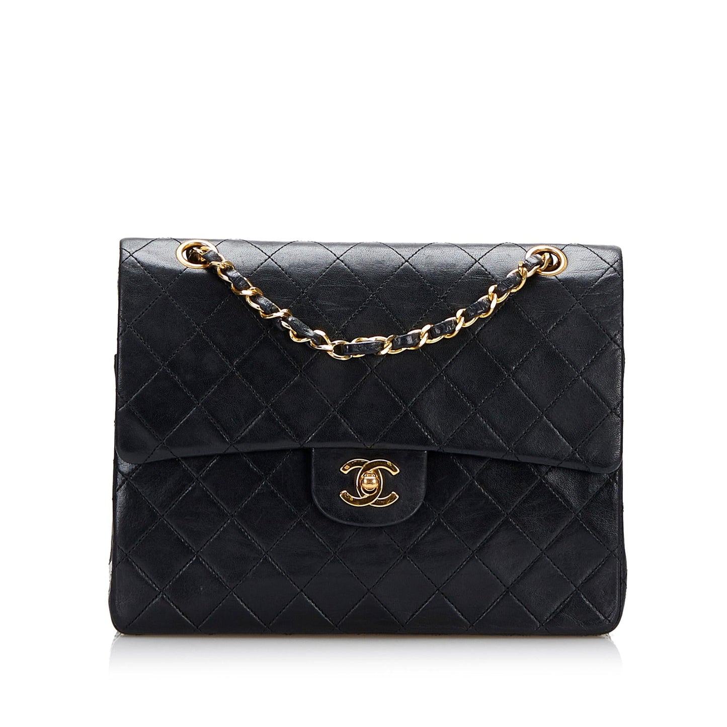 Chanel Small Classic Lambskin Double Flap (SHG-VbrRMT)