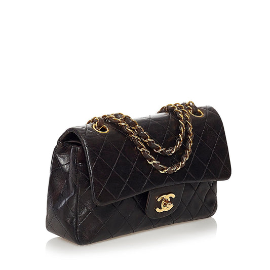 Chanel Small Classic Lambskin Double Flap (SHG-RnAYon)