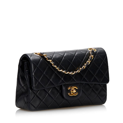 Chanel Small Classic Lambskin Double Flap (SHG-Bfeqyq)