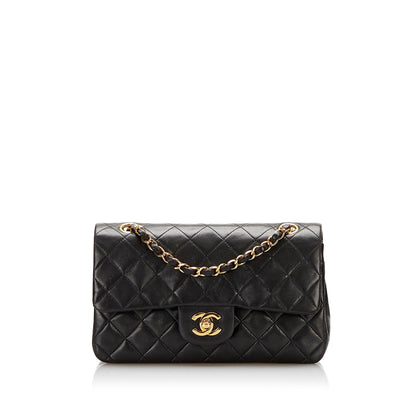 Chanel Small Classic Lambskin Double Flap (SHG-XR662u)