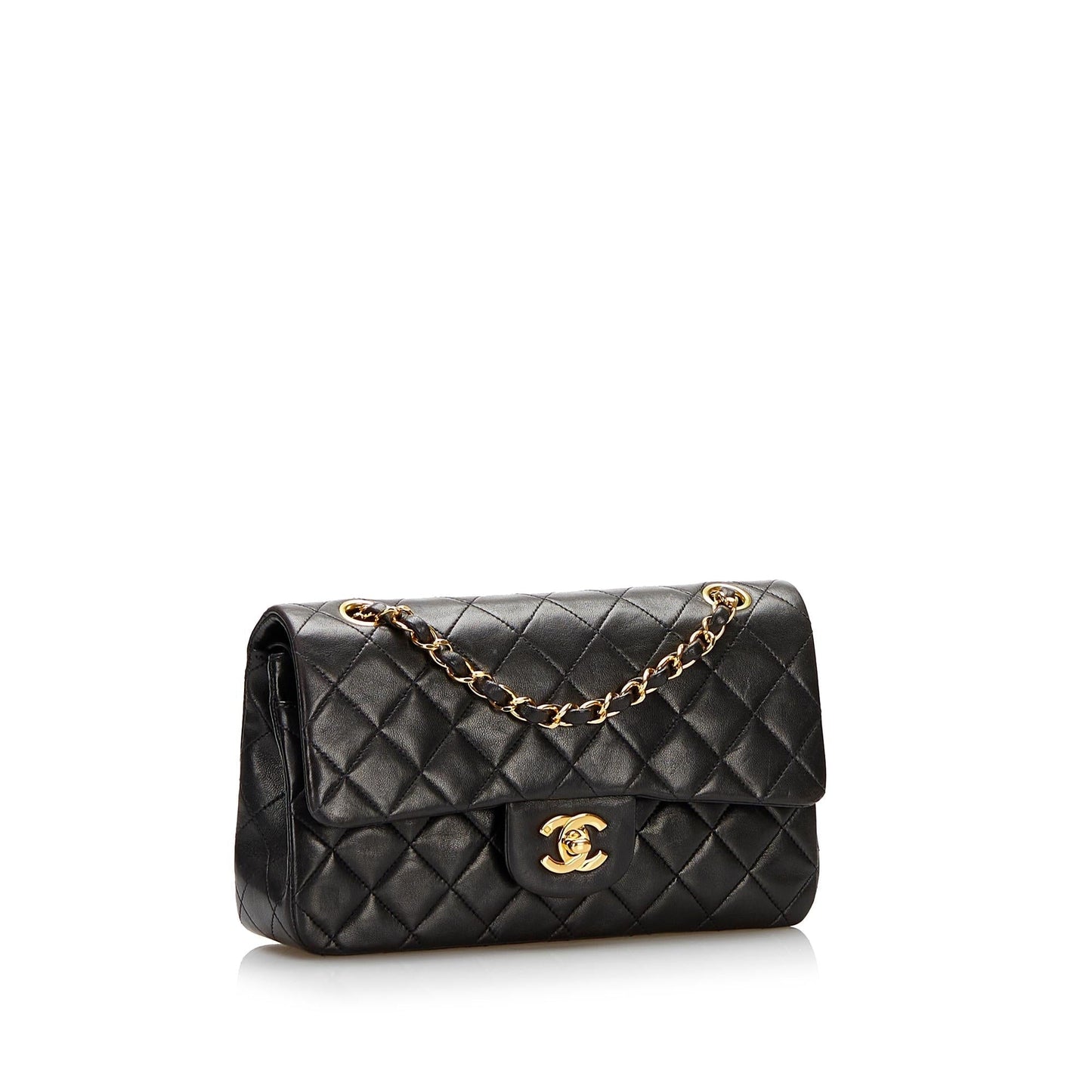 Chanel Small Classic Lambskin Double Flap (SHG-XR662u)