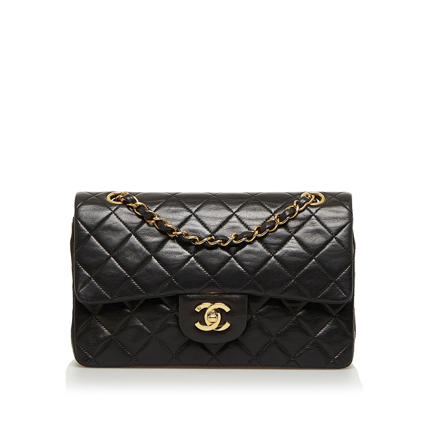 Chanel Small Classic Lambskin Double Flap (SHG-4CPVGg)