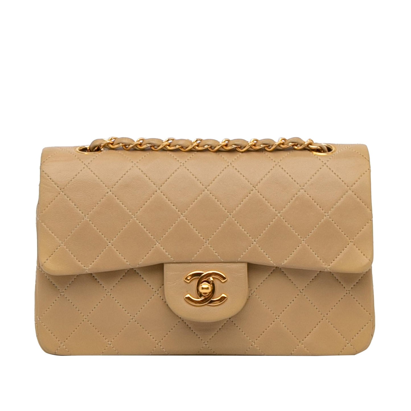 Chanel Small Classic Lambskin Double Flap (SHG-D8Xhs3)