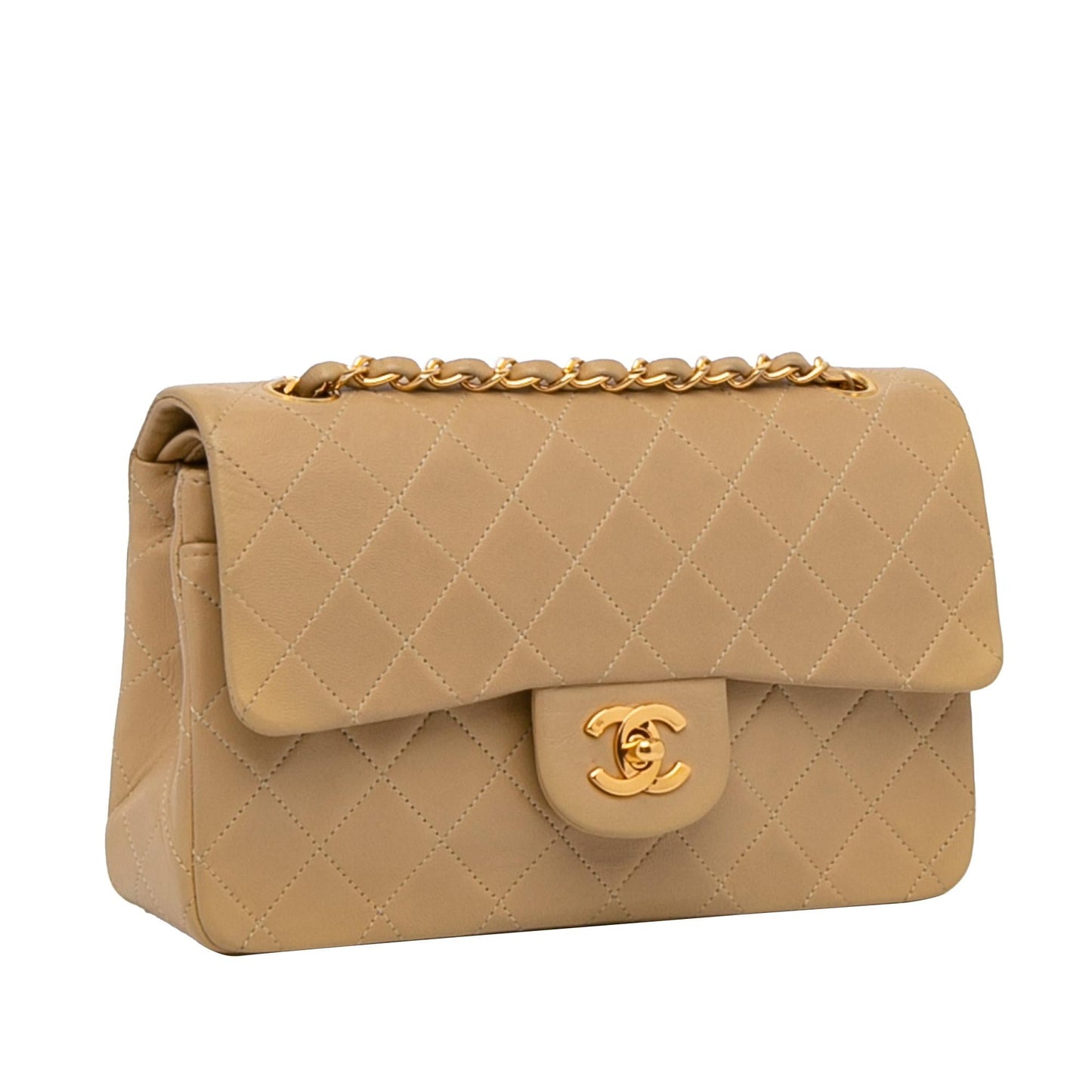 Chanel Small Classic Lambskin Double Flap (SHG-D8Xhs3)