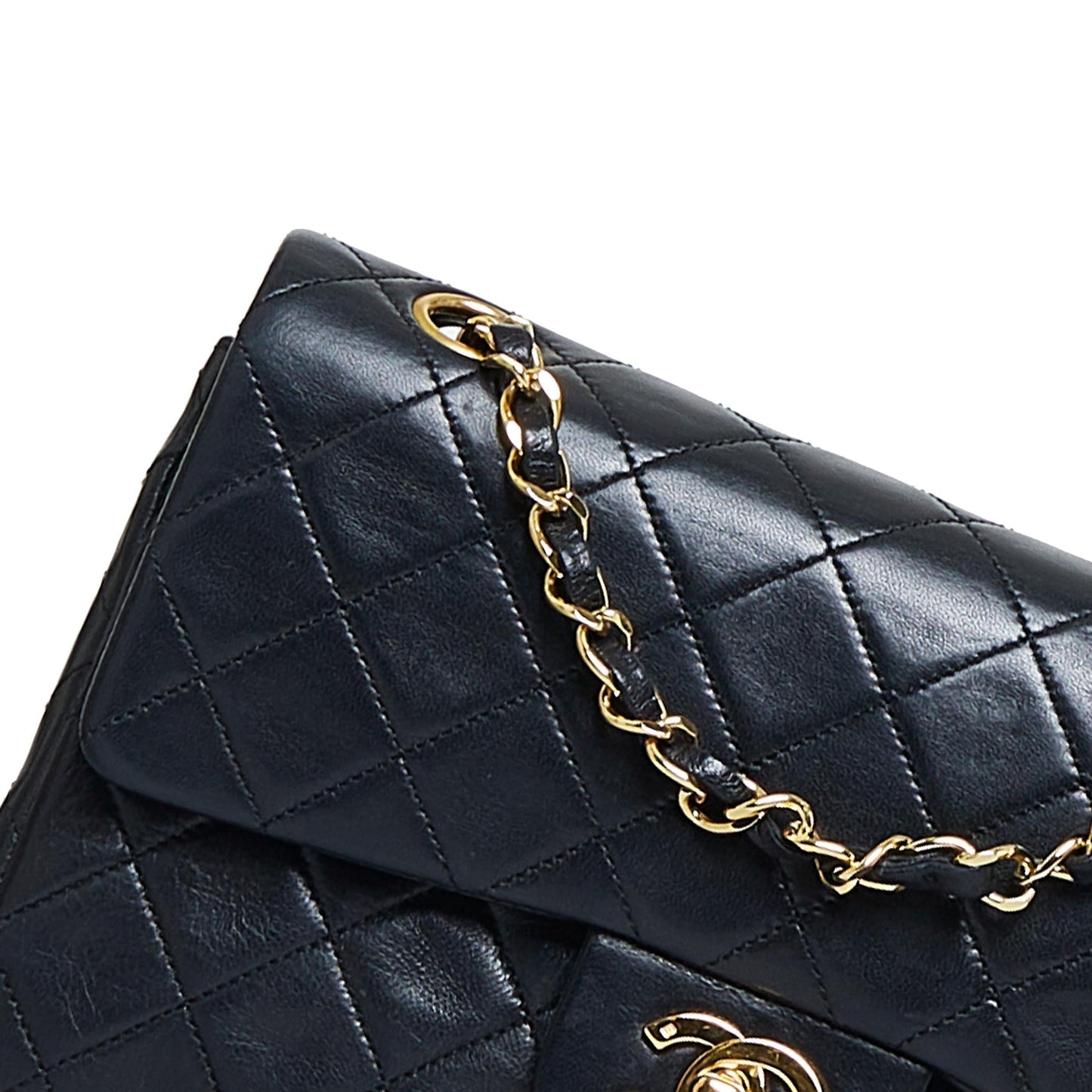 Chanel Small Classic Lambskin Double Flap (SHG-e5db2Q)