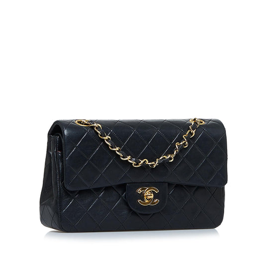 Chanel Small Classic Lambskin Double Flap (SHG-e5db2Q)