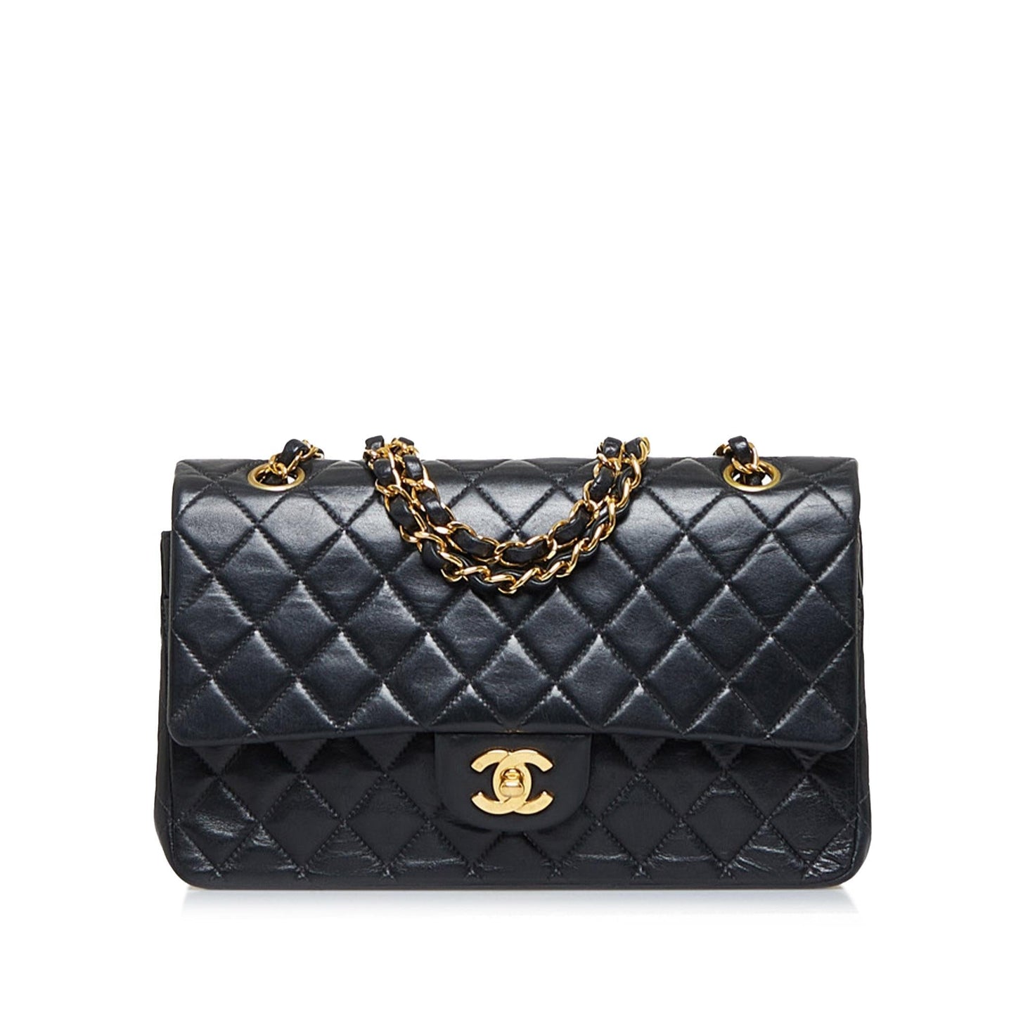 Chanel Small Classic Lambskin Double Flap (SHG-xDZTrO)