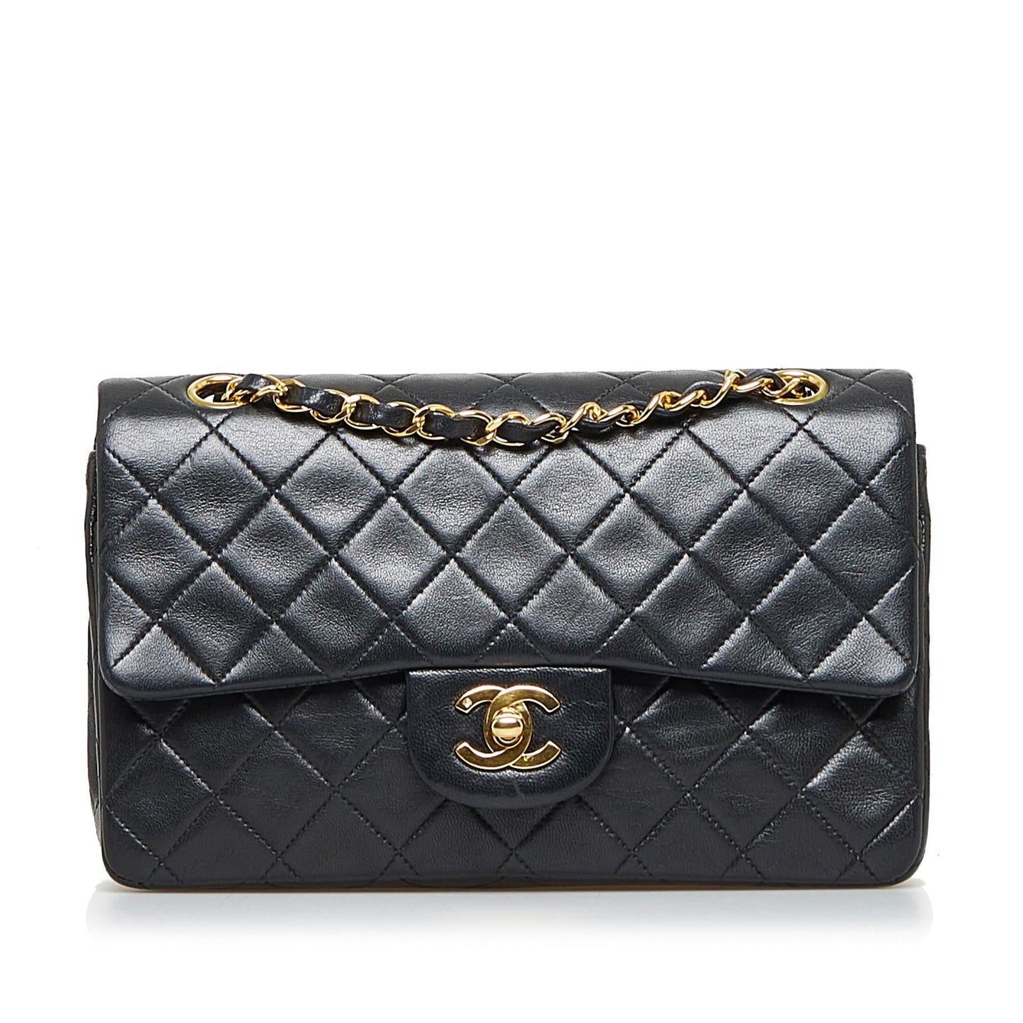 Chanel Small Classic Lambskin Double Flap (SHG-G3tm7i)