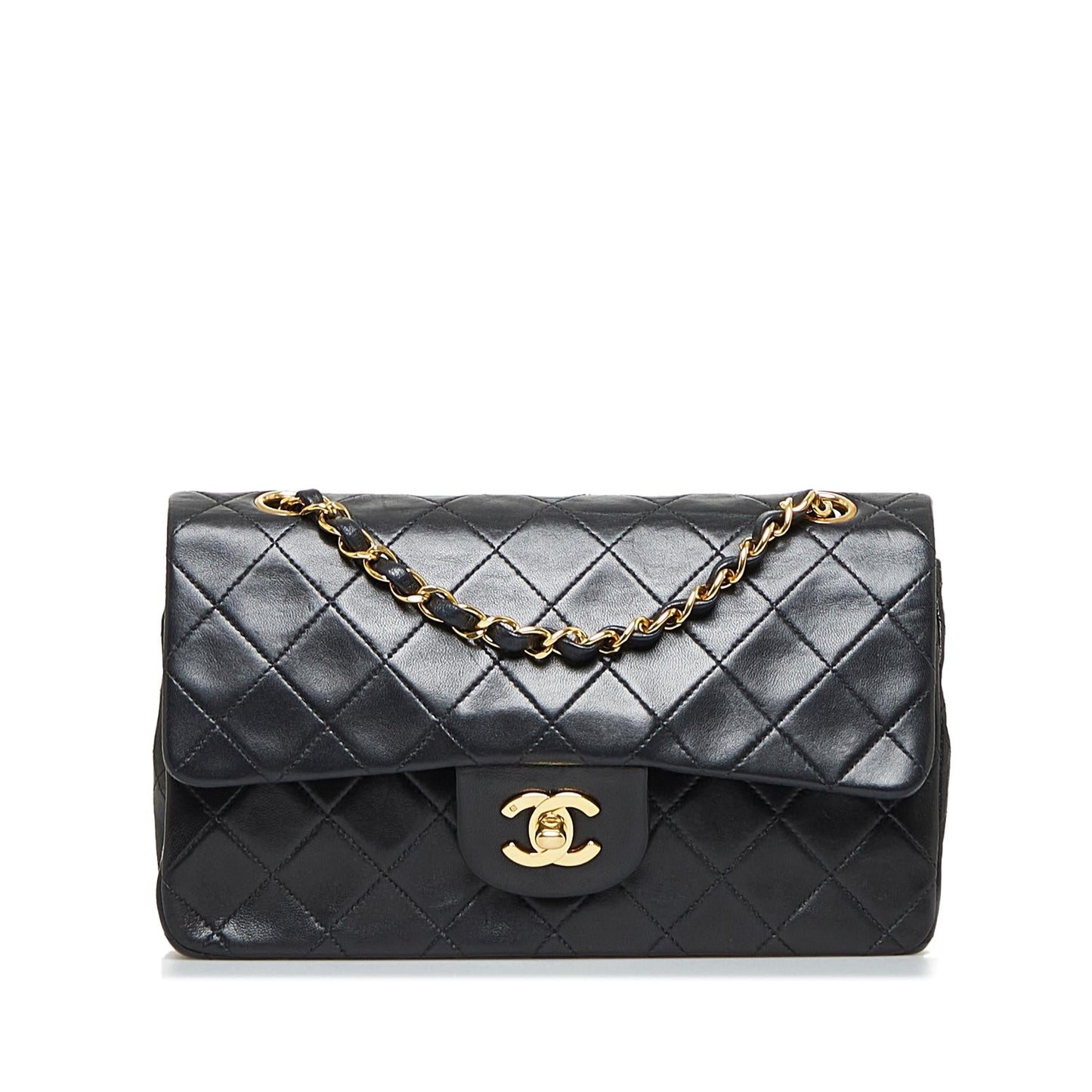 Chanel Small Classic Lambskin Double Flap (SHG-RbbS9f)