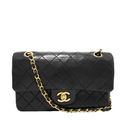 Chanel Small Classic Lambskin Double Flap (SHG-V7gfIJ)