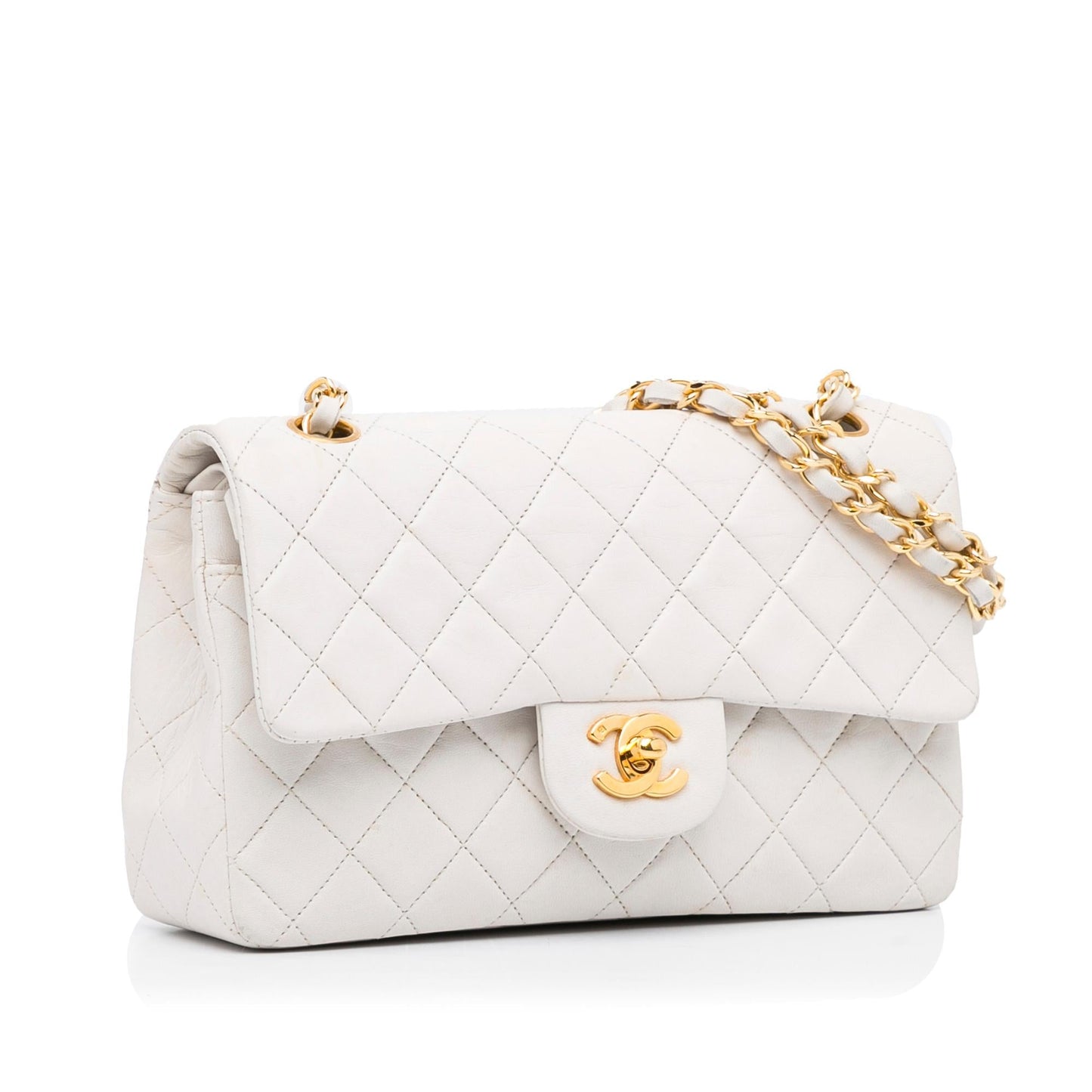 Chanel Small Classic Lambskin Double Flap (SHG-EEst57)