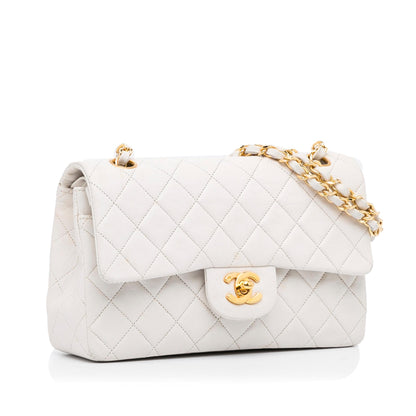 Chanel Small Classic Lambskin Double Flap (SHG-EEst57)