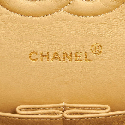 Chanel Small Classic Lambskin Leather Double Flap Bag (SHG-31452)