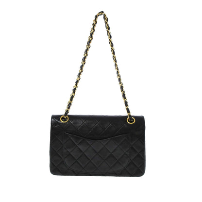 Chanel Small Classic Lambskin Leather Double Flap Bag (SHG-33688)