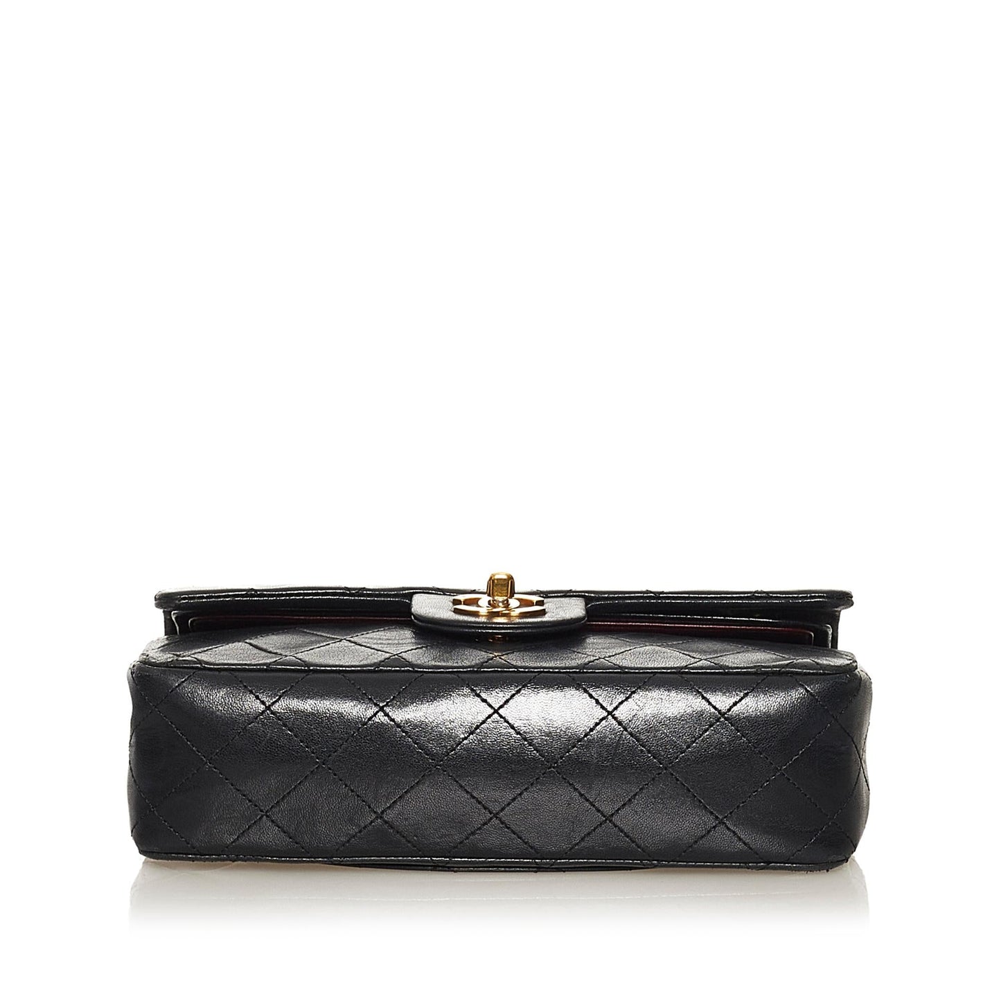 Chanel Small Classic Lambskin Leather Double Flap Bag (SHG-34538)