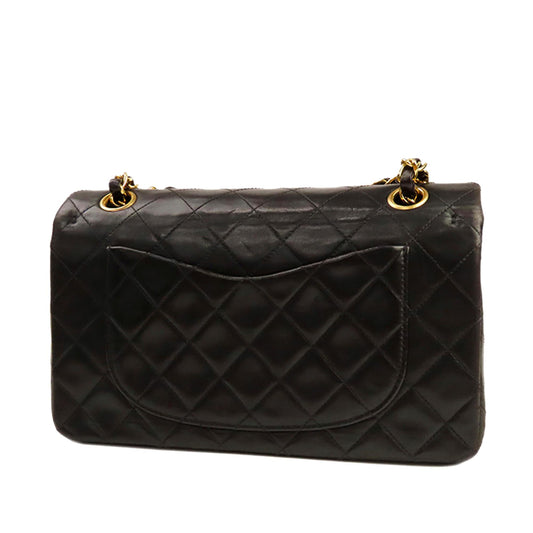 Chanel Small Classic Lambskin Leather Double Flap Bag (SHG-35103)