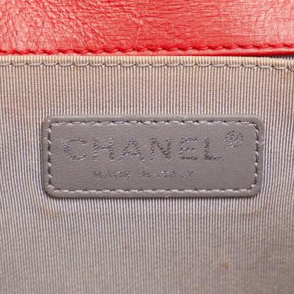 Chanel Small Lambskin Double Stitch Boy Flap (SHG-kxNHab)