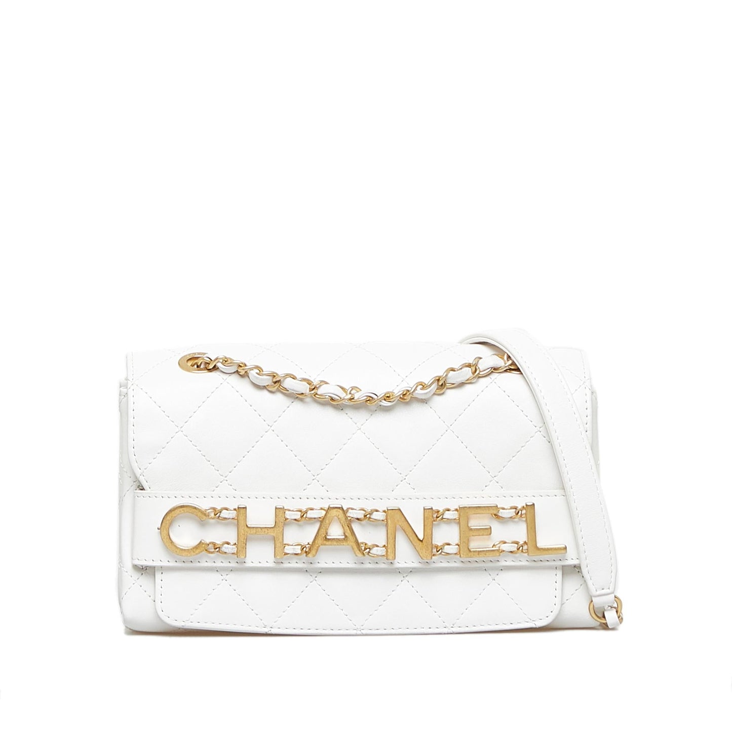 Chanel Small Lambskin Enchained Flap Bag (SHG-nHd7s9)