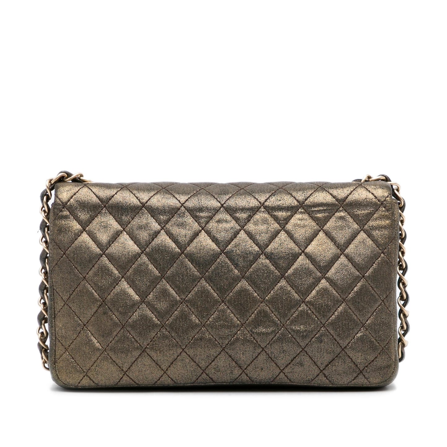 Chanel Small Metallic Iridescent Pearl CC Crystal Single Flap Bag (SHG-EHwOc9)