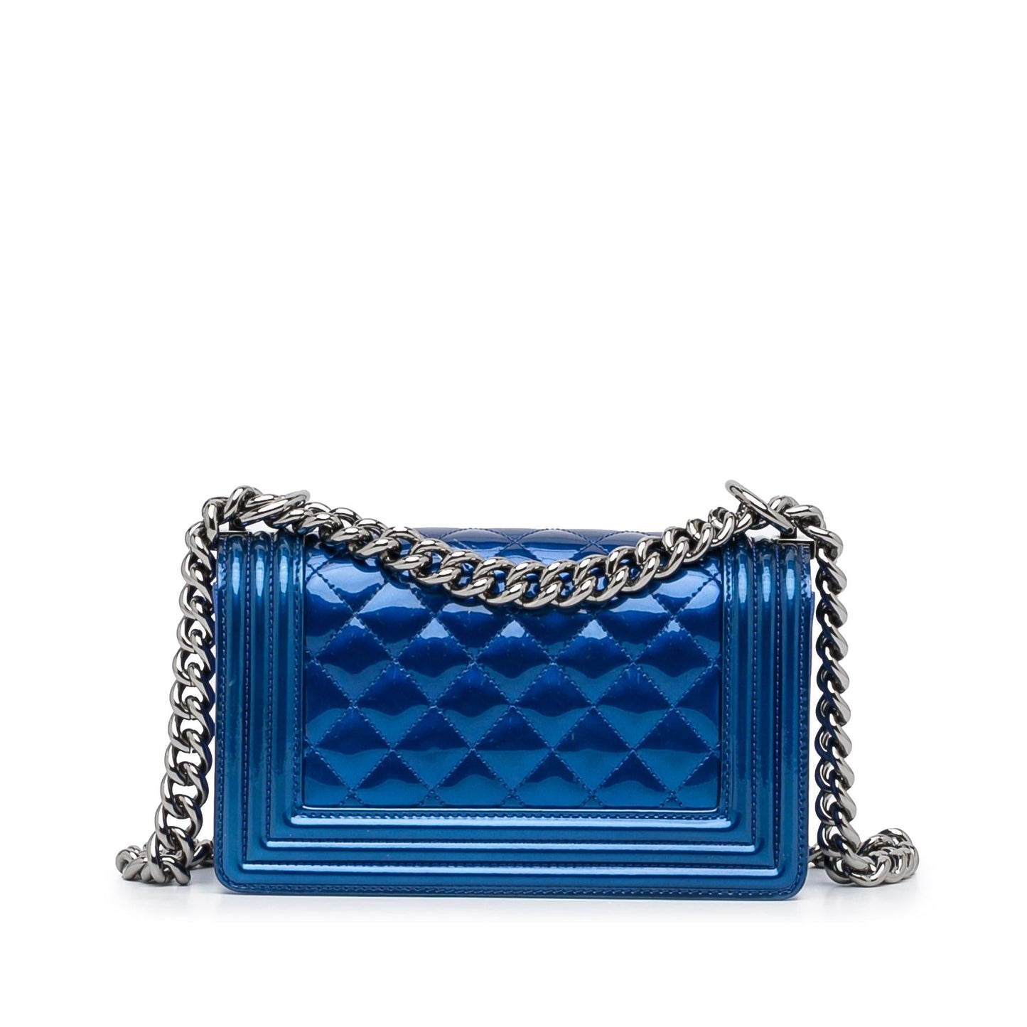 Chanel Small Patent Boy Crossbody Bag (SHG-rZGcqT)