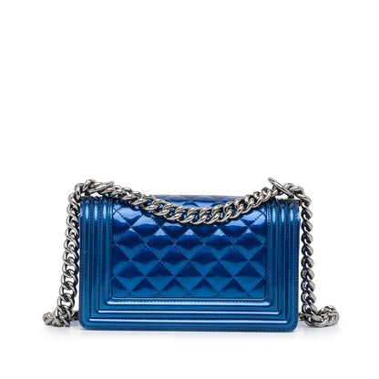 Chanel Small Patent Boy Crossbody Bag (SHG-rZGcqT)