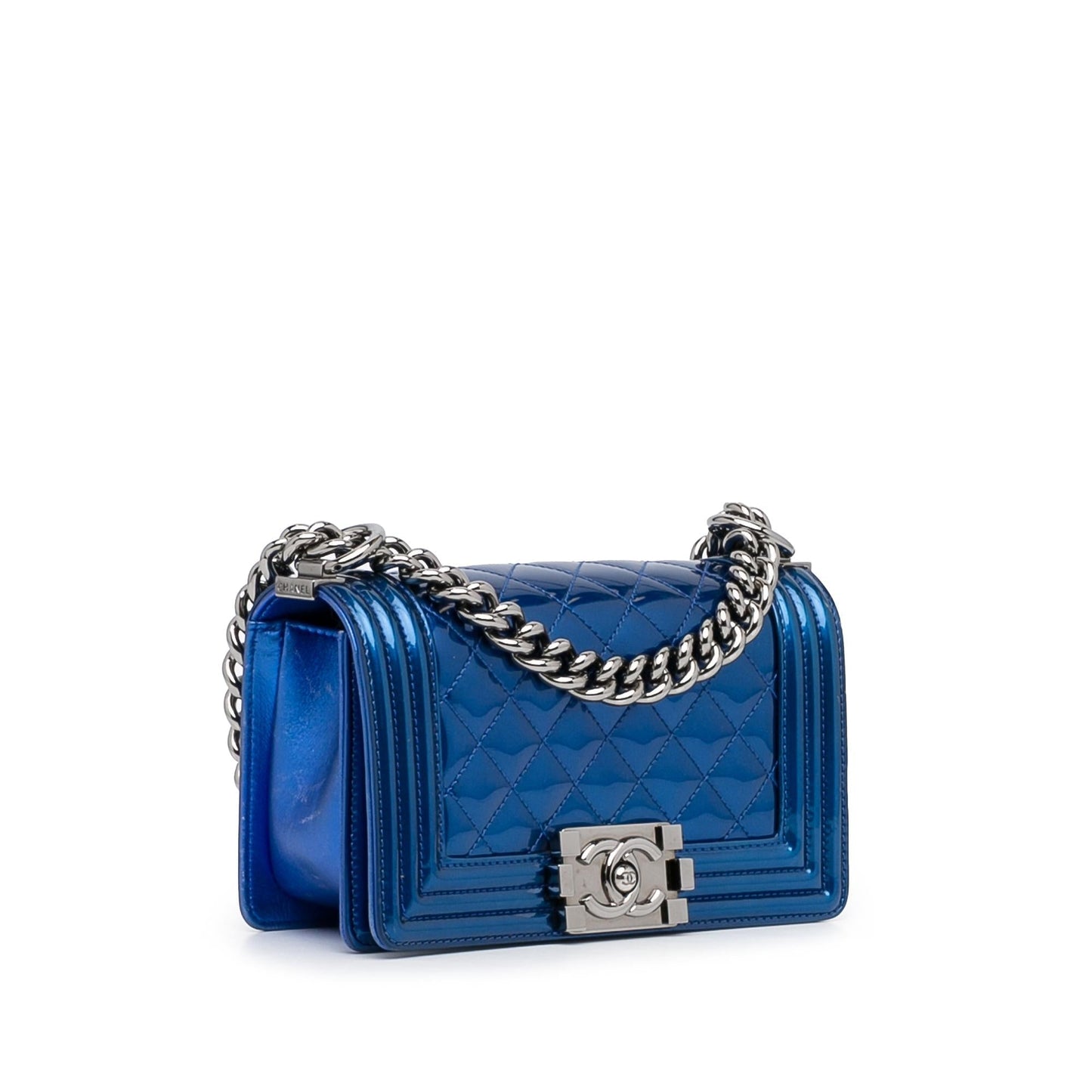 Chanel Small Patent Boy Crossbody Bag (SHG-rZGcqT)