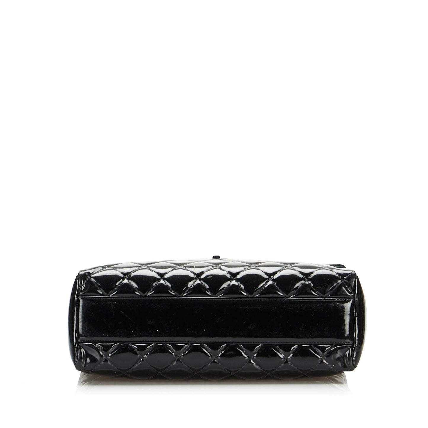 Chanel So Black Matelasse Patent Leather Single Flap Bag (SHG-eJHtIM)