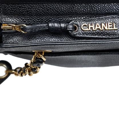 Chanel Triple Coco Caviar Shoulder Bag (SHG-qS8egL)