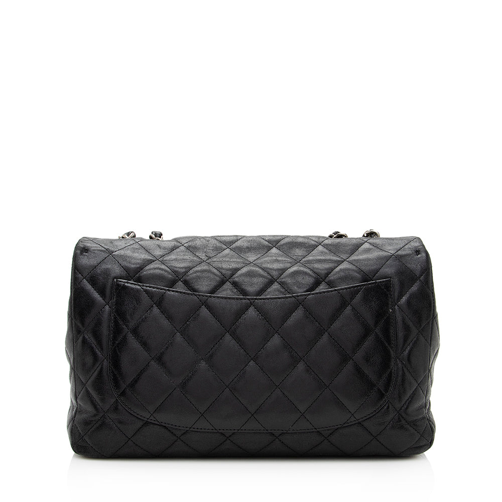 Chanel Washed Lambskin Hybrid Reissue Jumbo Single Flap Bag (SHF-20123)