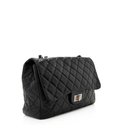 Chanel Washed Lambskin Hybrid Reissue Jumbo Single Flap Bag (SHF-20123)