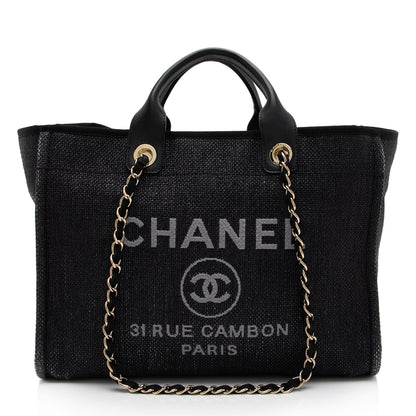 Chanel Woven Straw Deauville Medium Tote (SHF-xRiJ8n)