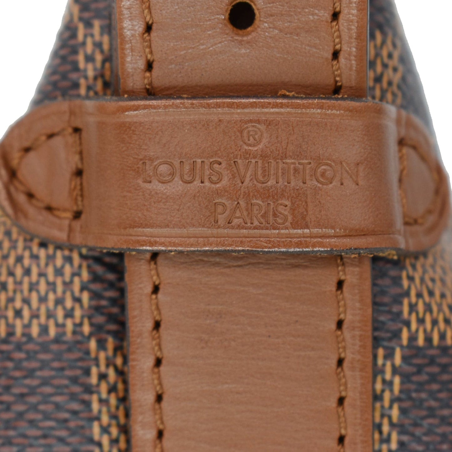 LOUIS VUITTON Diane Damier Ebene Shoulder Bag Brown