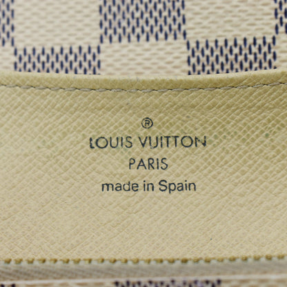 LOUIS VUITTON Emilie Damier Azur Wallet White