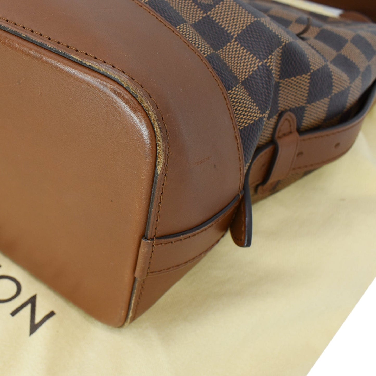 LOUIS VUITTON Diane Damier Ebene Shoulder Bag Brown