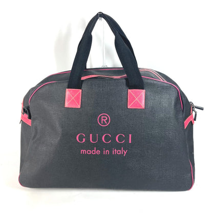 GUCCI Boston Duffel bag 162800 PVC / Leather gray logo () Used