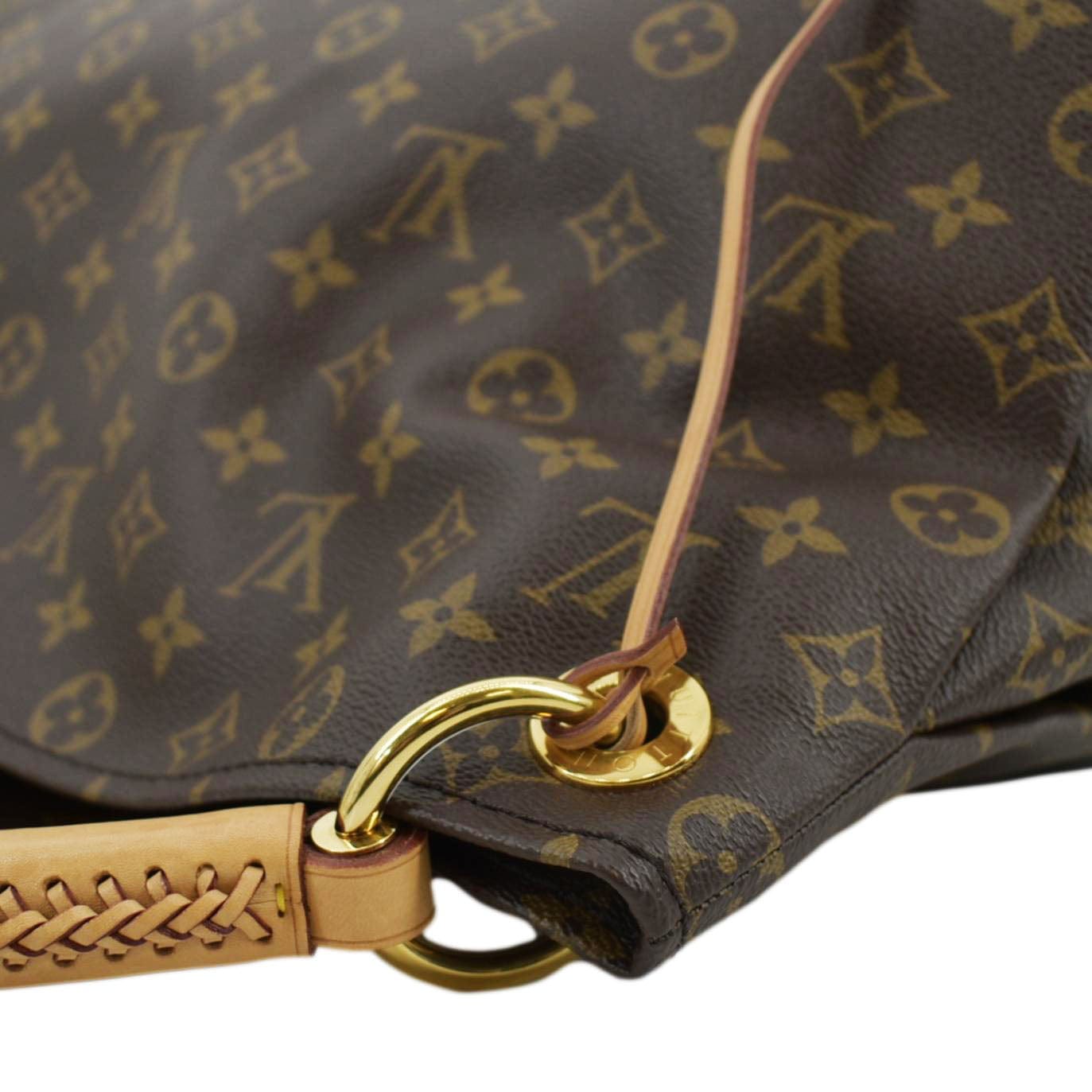 LOUIS VUITTON  Artsy MM Monogram Canvas Hobo Bag Brown