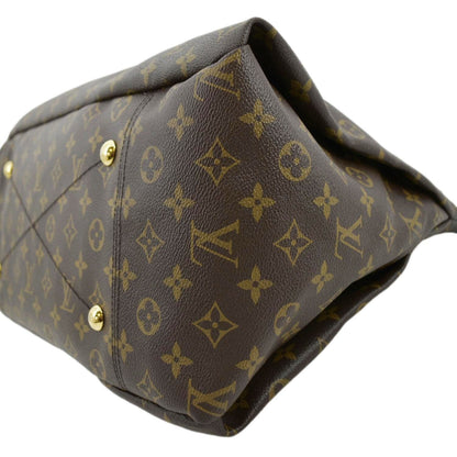 LOUIS VUITTON  Artsy MM Monogram Canvas Hobo Bag Brown