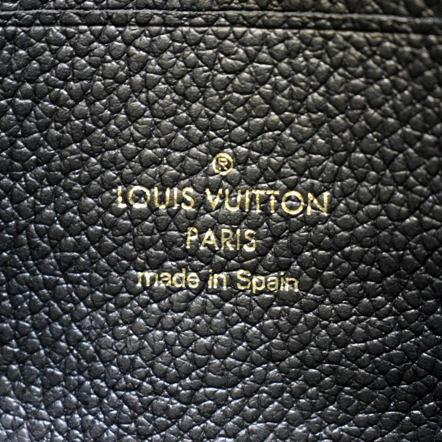 LOUIS VUITTON Double Zip Pochette Monogram Empreinte Crossbody Bag Black