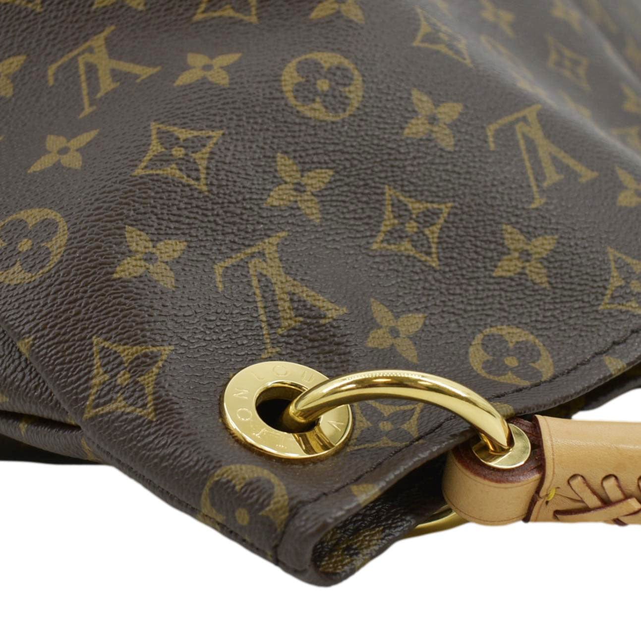 LOUIS VUITTON  Artsy MM Monogram Canvas Hobo Bag Brown