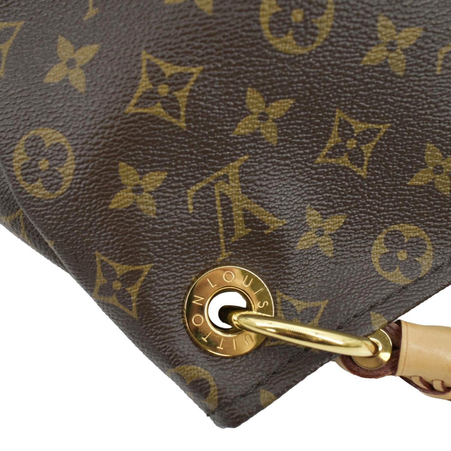 LOUIS VUITTON  Artsy MM Monogram Canvas Hobo Bag Brown