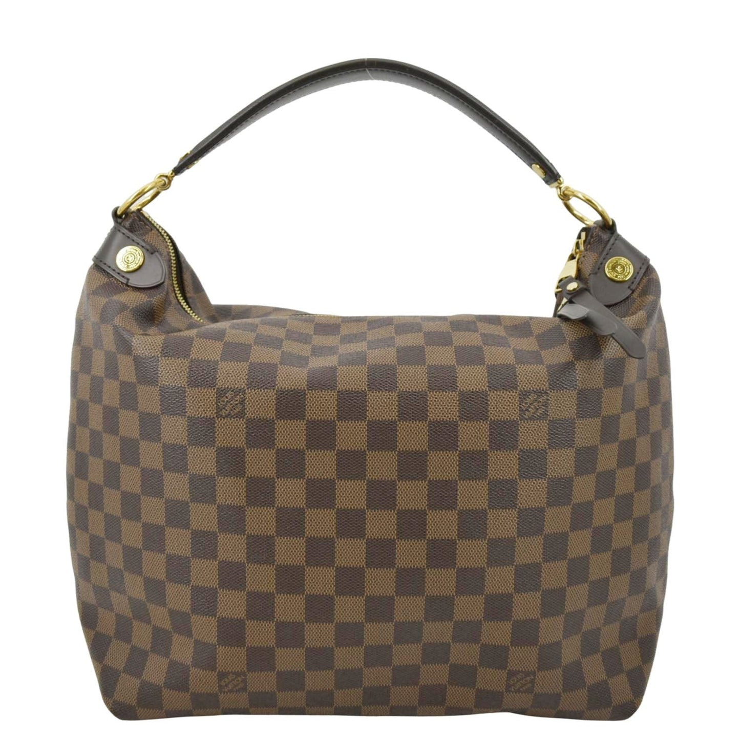 LOUIS VUITTON Duomo Damier Ebene Hobo Bag Brown