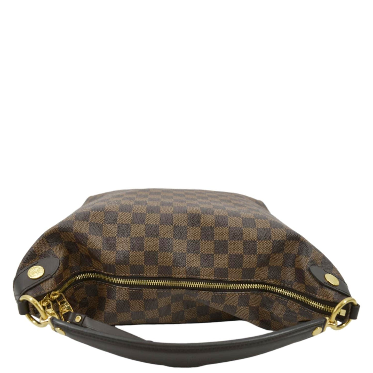 LOUIS VUITTON Duomo Damier Ebene Hobo Bag Brown